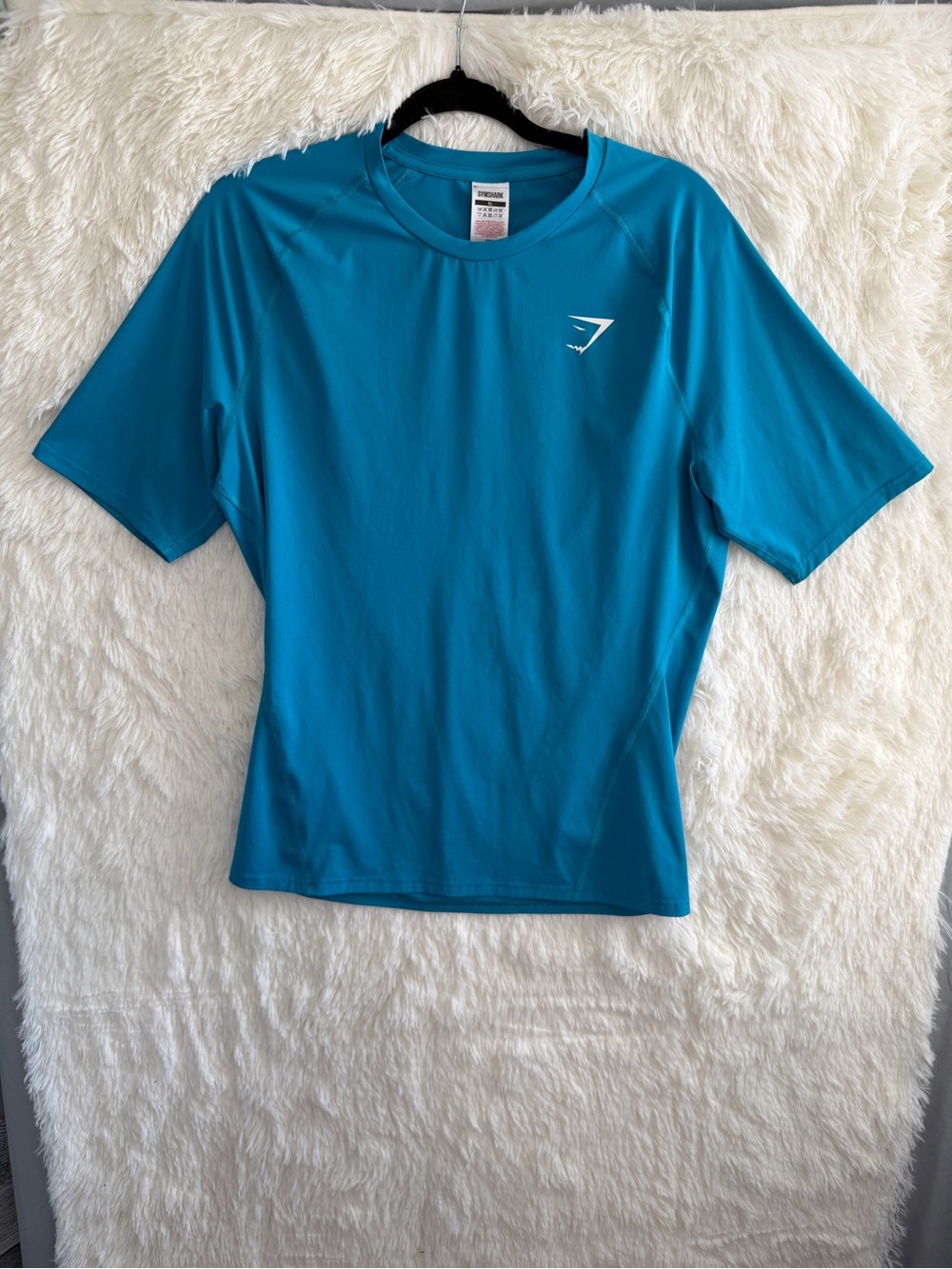 Gymshark Mens Arrival Performance T-Shirt Size XL Teal Blue Training Gym Lifting